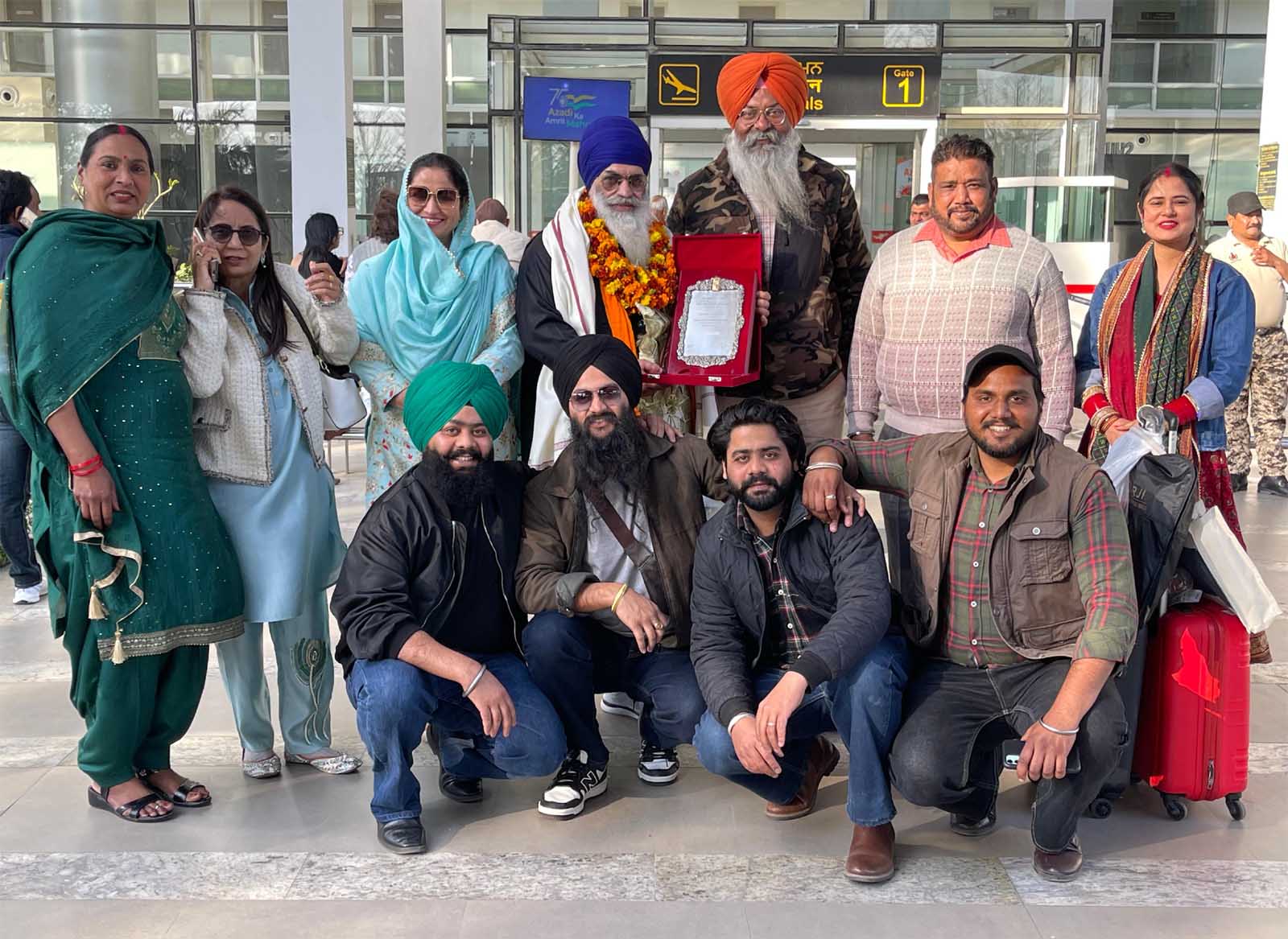 Presidential Awardee S. Gurpreet Singh Khalsa received a warm welcome on his arrival in Mohali